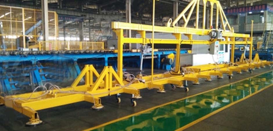 Thirty claw suction crane