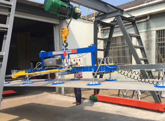Delivery of 2500KG Vacuum lifter for steel sheet