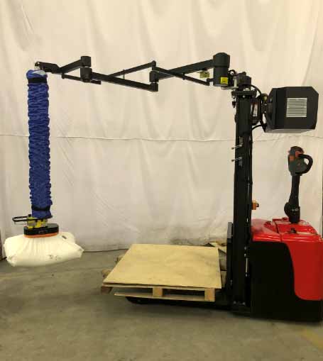 Delivery of vacuum tube lifter for 35kgs boxes